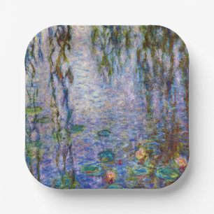 Assiettes En Carton Claude Monet - Lys d'eau