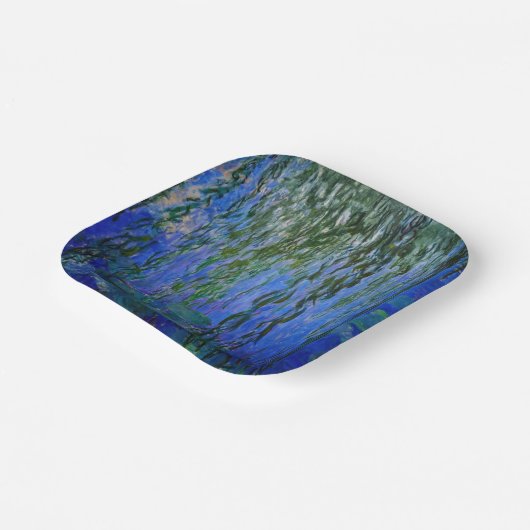 Assiettes En Carton Claude Monet - Lys d'eau avec saule plumant (Angulaire)