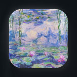 Assiettes En Carton Claude Monet - Nymphéas / Nymphéas 1919<br><div class="desc">Nymphéas (W.1852) - Claude Monet,  Huile sur toile,  1916-1919</div>
