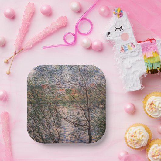 Assiettes En Carton Claude Monet - Printemps à travers les branches (Fête)