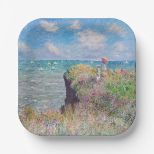 Assiettes En Carton Claude Monet - Promenade Cliff à Pourville