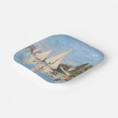 Assiettes En Carton Claude Monet - Regattas à Argenteuil (Angulaire)