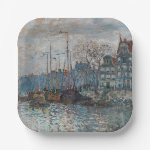 Assiettes En Carton Claude Monet - Vue d'Amsterdam