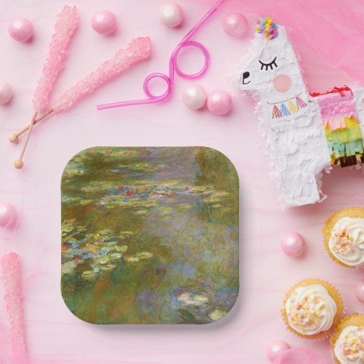 Assiettes En Carton Claude Monet - Water Lily Pond 1917 (Fête)