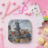 Assiettes En Carton Claude Monet - Windmill, Amsterdam (Fête)