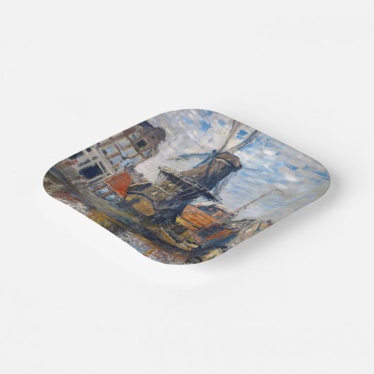 Assiettes En Carton Claude Monet - Windmill, Amsterdam (Angulaire)