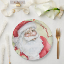 Clause Santa aquarelle