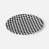 Assiettes En Carton Clavier Classique Noir Et Blanc (Angle)