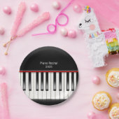 Assiettes En Carton clavier piano pour réception récital (Fête)