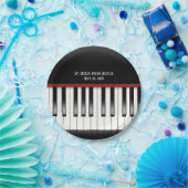 Assiettes En Carton clavier récital piano (Fête)