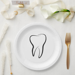 Assiettes En Carton Clinique dentaire dentaire dentaire Médicale