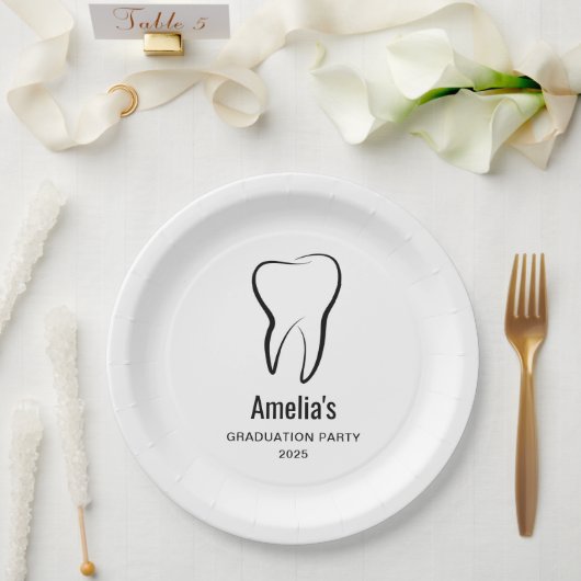 Assiettes En Carton Clinique dentaire dentaire Dentistry Graduation Mé (Mariage)