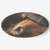 Assiettes En Carton Closeudo d'un mignon cheval Brown nez (Angle)