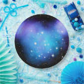 Assiettes En Carton Clouages spatiaux Galaxy Starlight (Fête)