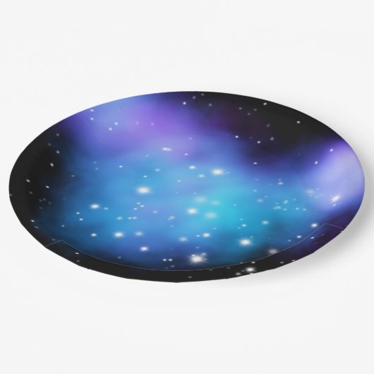 Assiettes En Carton Clouages spatiaux Galaxy Starlight (Angle)