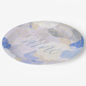 Assiettes En Carton Cloud 9 Gouache Peinture Baby shower de brosse (Angle)