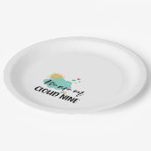 Assiettes En Carton Cloud Nine Baby Shower (Angle)