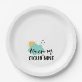 Assiettes En Carton Cloud Nine Baby Shower (Devant)