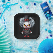 Assiettes En Carton Clown déplaisant (Fête)