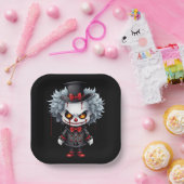 Assiettes En Carton Clown déplaisant (Fête)