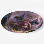 Assiettes En Carton Clown d'horreur 3D d'Halloween (Angle)