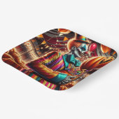 Assiettes En Carton Clown effrayant avec Jack O' Lantern Halloween (Angulaire)