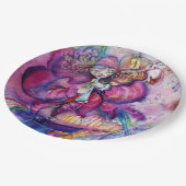 Assiettes En Carton CLown ET HIBOU ROSE MUSICAL (Angle)