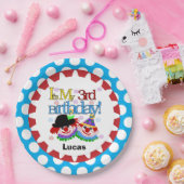 Assiettes En Carton Clowns de cirque 3e Plaques papier d'anniversaire  (Fête)