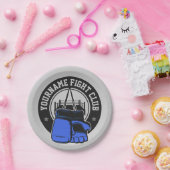 Assiettes En Carton Club de combat mixte d'arts martiaux MIXED MARTIAL (Fête)