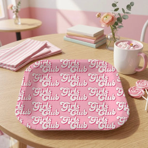 Assiettes En Carton Club de filles