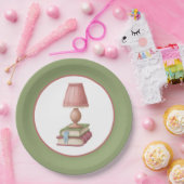 Assiettes En Carton club de lecture mignon (Fête)