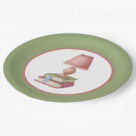Assiettes En Carton club de lecture mignon (Angle)