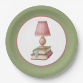 Assiettes En Carton club de lecture mignon (Devant)