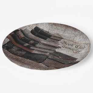 Assiettes En Carton Club de lecture Vintage pour les amateurs