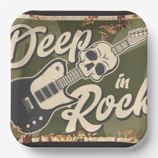 Assiettes En Carton Club de musique (Recto)