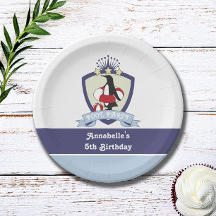 Assiettes En Carton Club de natation Crest Penguin Piscine pour enfant