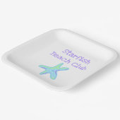 Assiettes En Carton Club de plage Starfish (Angulaire)