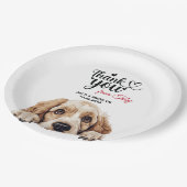 Assiettes En Carton Clumber Spaniel (Angle)