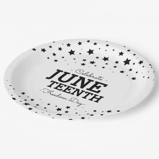 Assiettes En Carton Cluster d'étoiles | Célébrer le 11 juin (Angle)