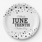 Assiettes En Carton Cluster d'étoiles | Célébrer le 11 juin  (Devant)