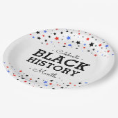 Assiettes En Carton Cluster d'étoiles | Célébrer l'histoire des Noirs  (Angle)