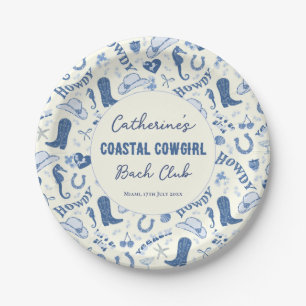 Assiettes En Carton Coastal Cowgirl Bach Club Motif amusant