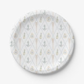 Assiettes En Carton Coastal Sailboat Paper Plates (Devant)