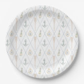 Assiettes En Carton Coastal Sailboat Paper Plates (Devant)