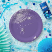 Assiettes En Carton Cobwebs et araignées blanches (Fête)