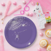 Assiettes En Carton Cobwebs et araignées blanches (Fête)