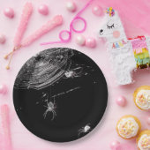 Assiettes En Carton Cobwebs et araignées blanches (Fête)