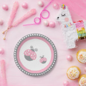 Assiettes En Carton Coccinelle rose (Fête)