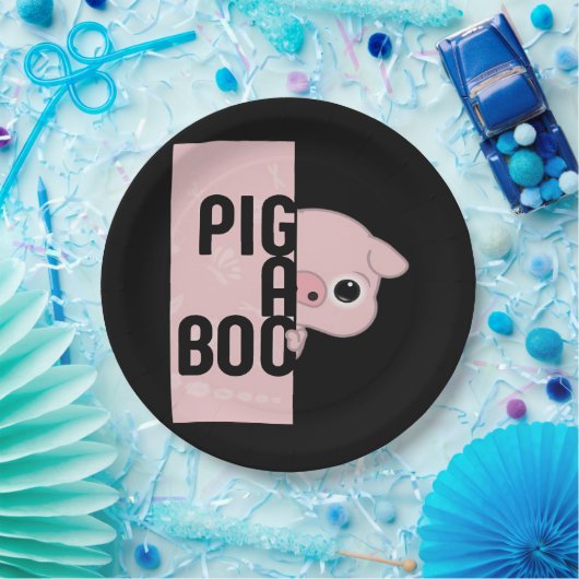 Assiettes En Carton Cochon A Boo (Fête)