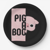 Assiettes En Carton Cochon A Boo (Devant)